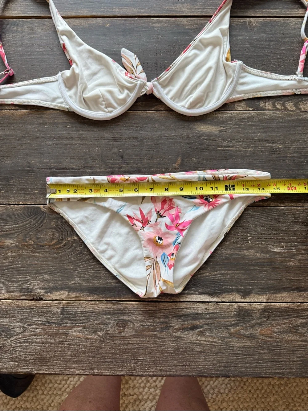 Billabong Floral Underwire Bikini Set | M | Ivory Botanical